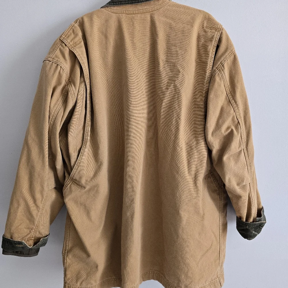 L.L. BEAN Vintage Mens Barn Jacket Field Chore Coat Blanket Lined XL - Picture 7 of 9